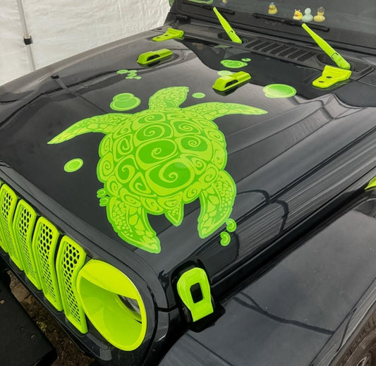 2-Color Sea Turtle Decal, Free US Shipping!