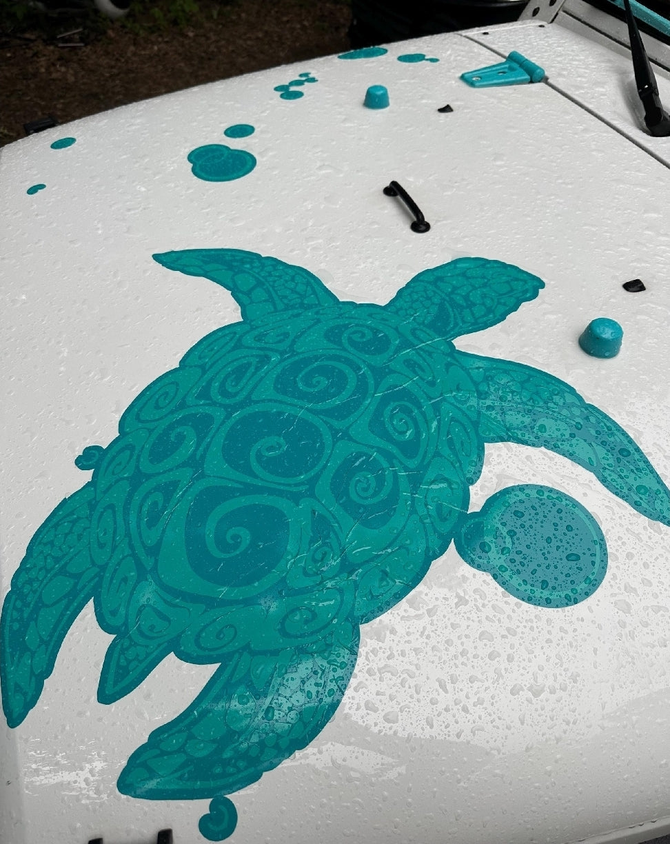 2-Color Sea Turtle Decal, Free US Shipping!
