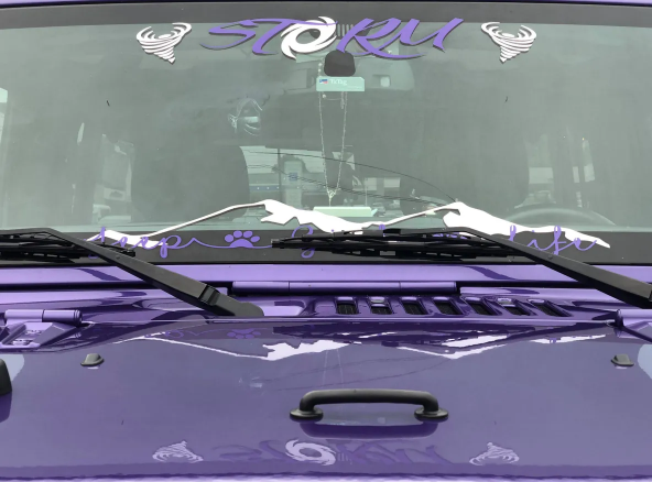 2-Color Color Windshield Banner Decal