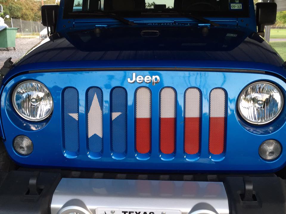 Texas Flag Grille Insert