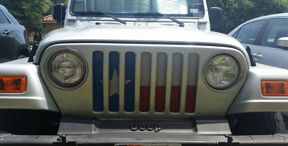 Texas Flag Grille Insert