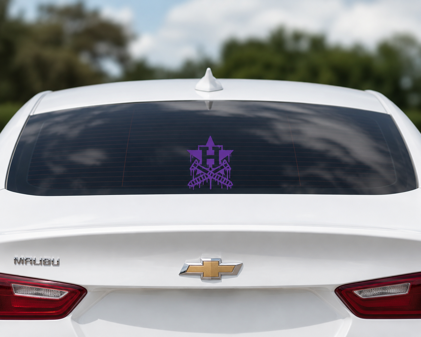 Houston Astros Drip H Decal | H-Town Screwston Vinyl Sticker | Car Window or Truck Decal