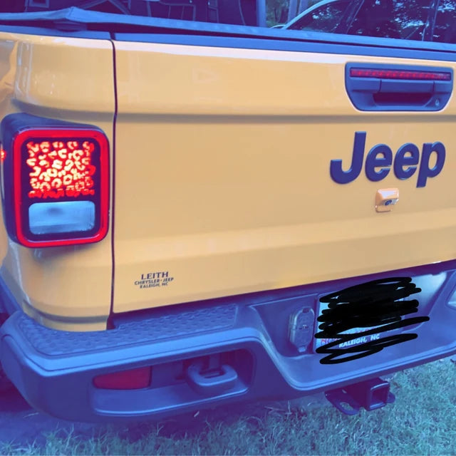 Cheetah Tail Light Covers, Set