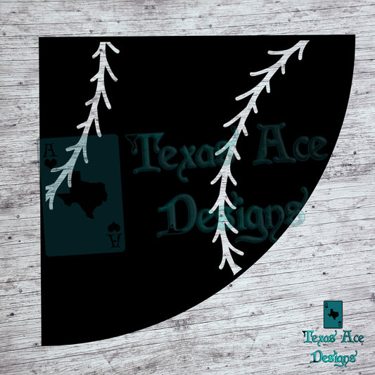 Baseball Sleeve Stencil