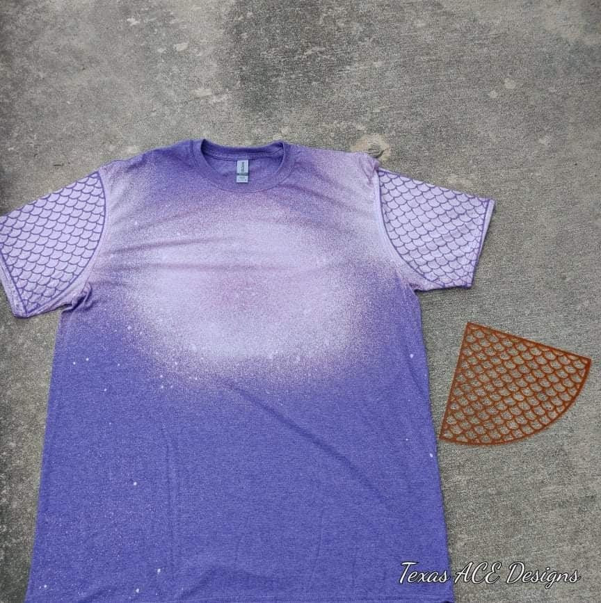 Mermaid Scales Sleeve Stencil