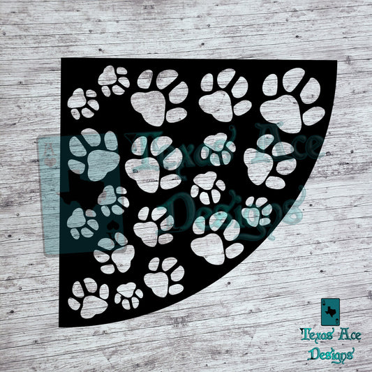 Paws Sleeve Stencil