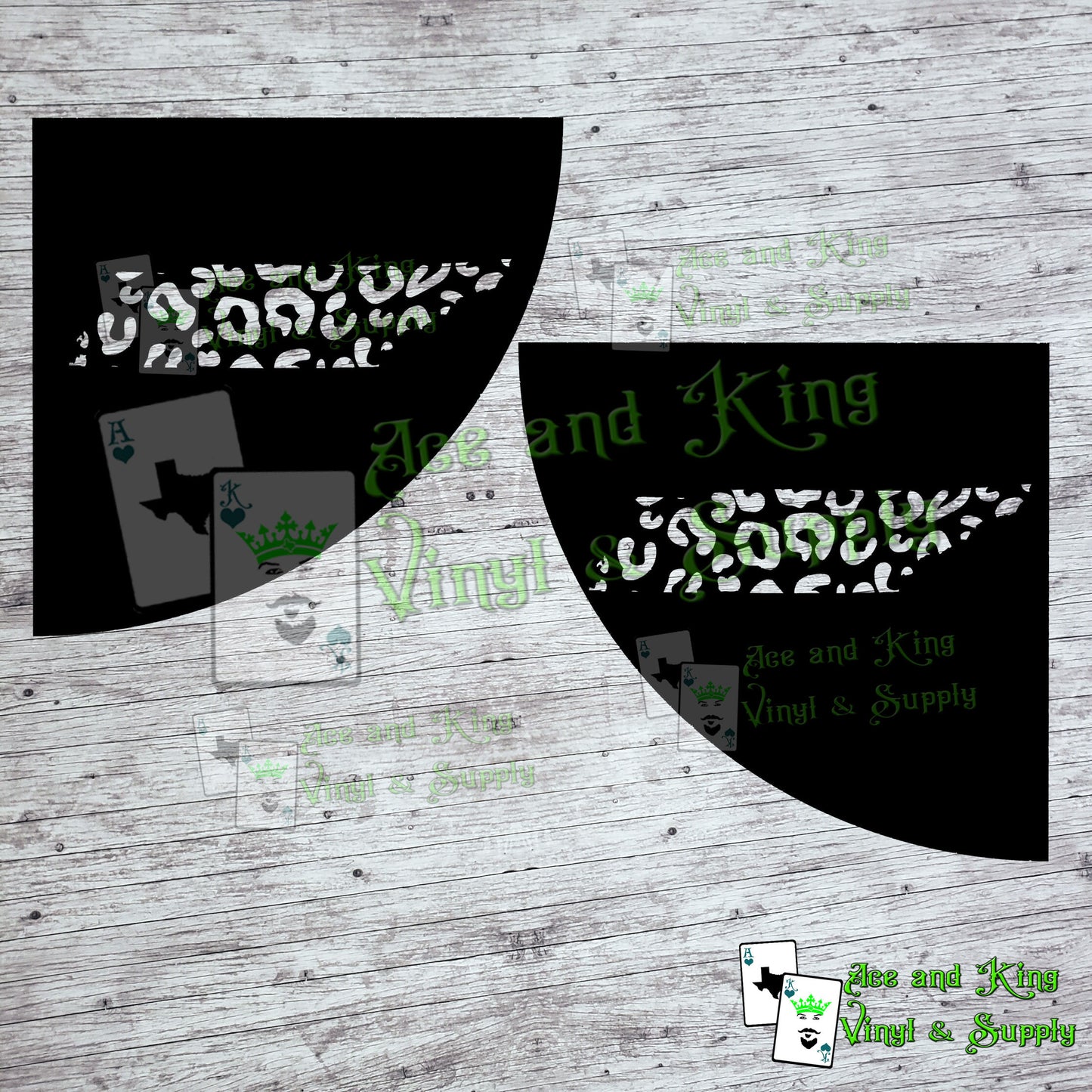 Set of Tennessee Cheetah Sleeve Stencil