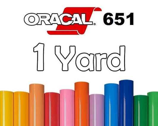 ON SALE!! Oracal 651 Permanent Vinyl 1 Yard Roll