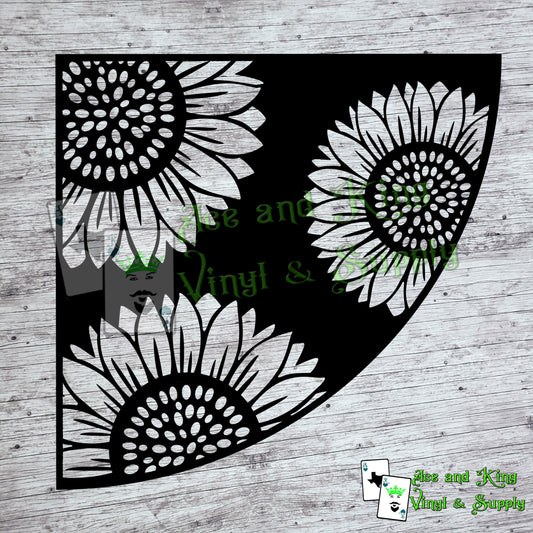 Multi Sunflower Sleeve Stencil