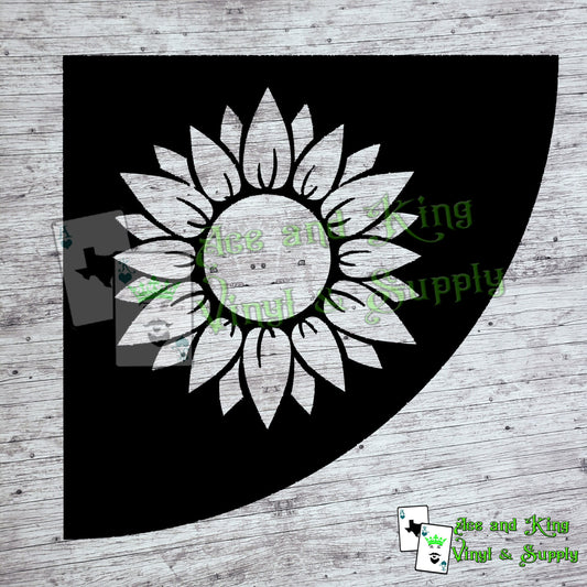 Single Sunflower Sleeve Stencil