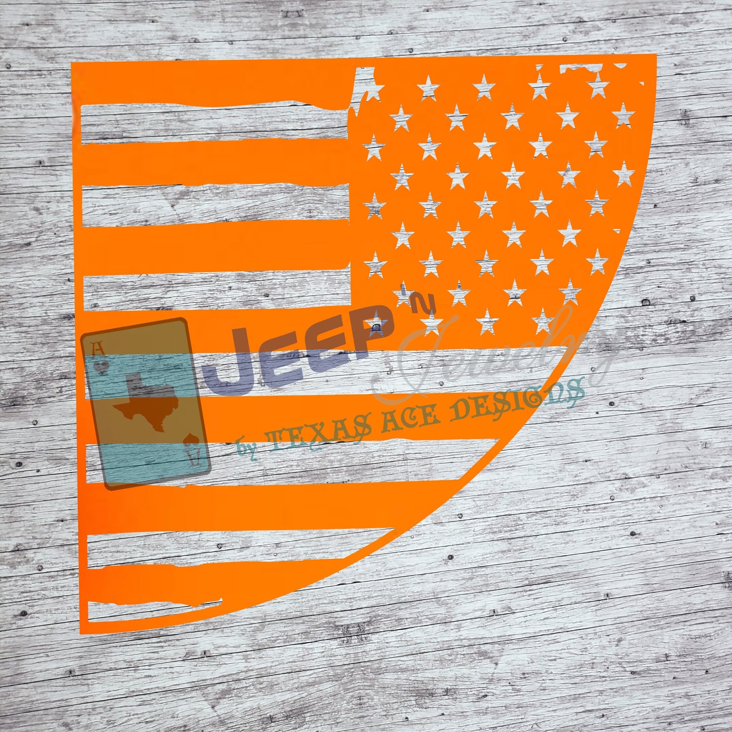 American Flag Sleeve Stencil