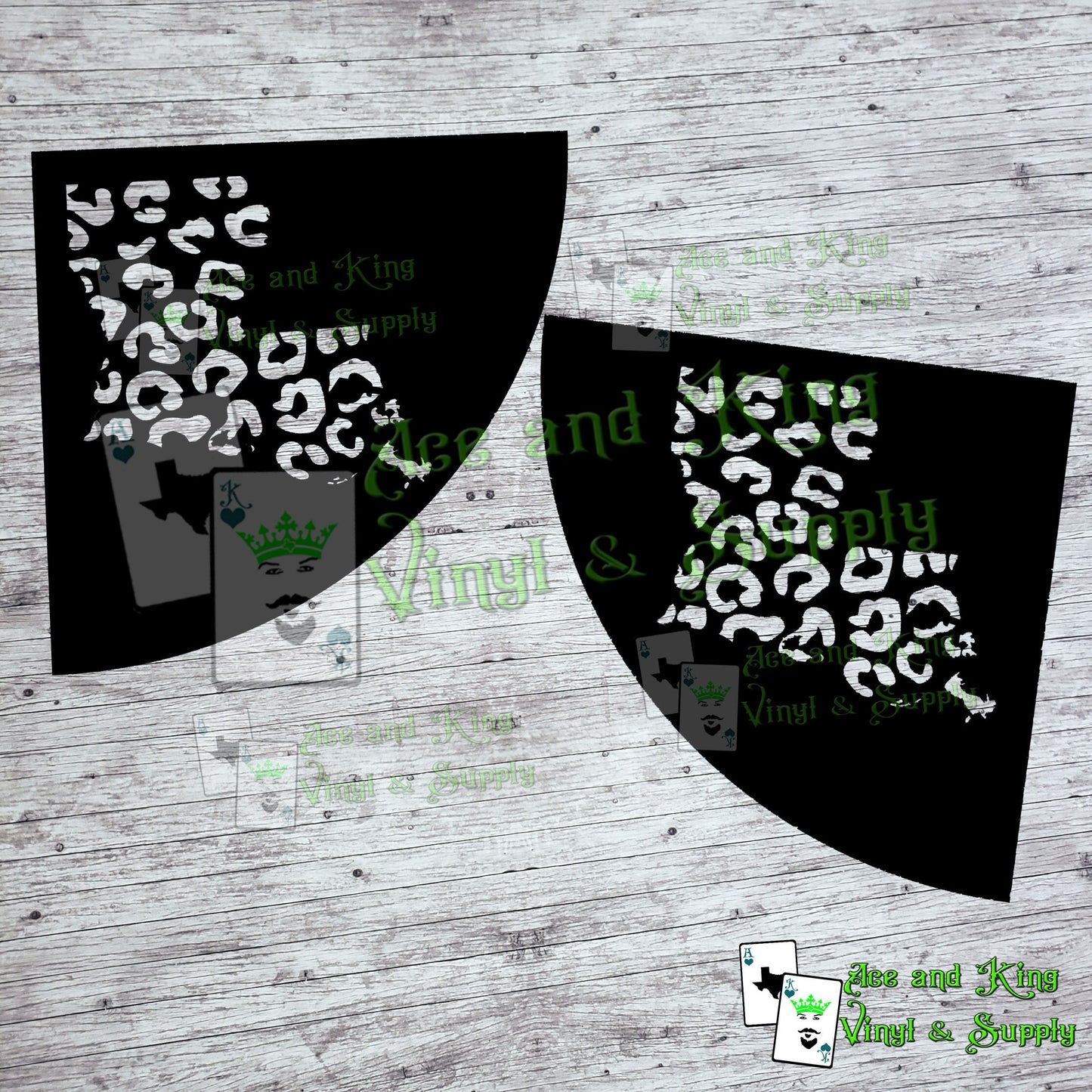 Set of Louisiana Cheetah Sleeve Stencil