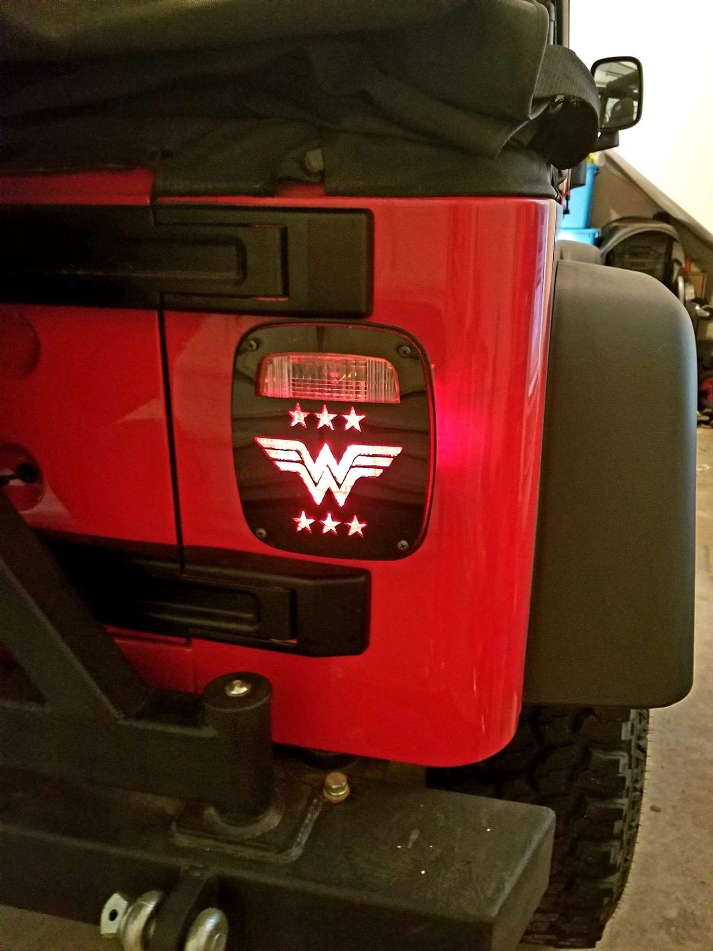 Wonder Woman Tail Light Covers, Set
