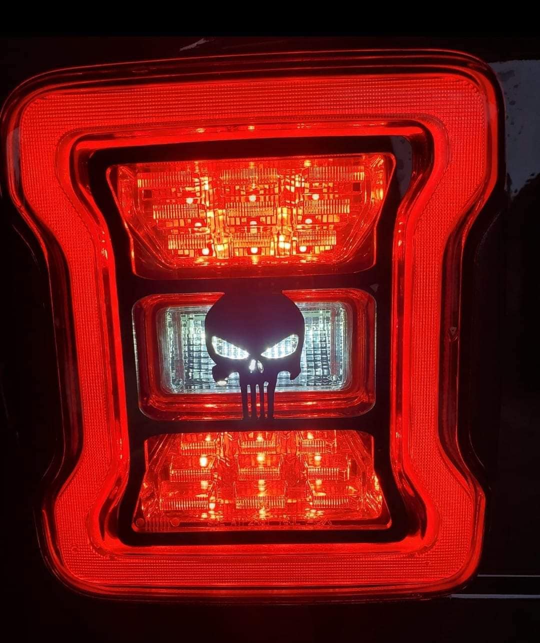 Punisher Tail Light Covers, Set