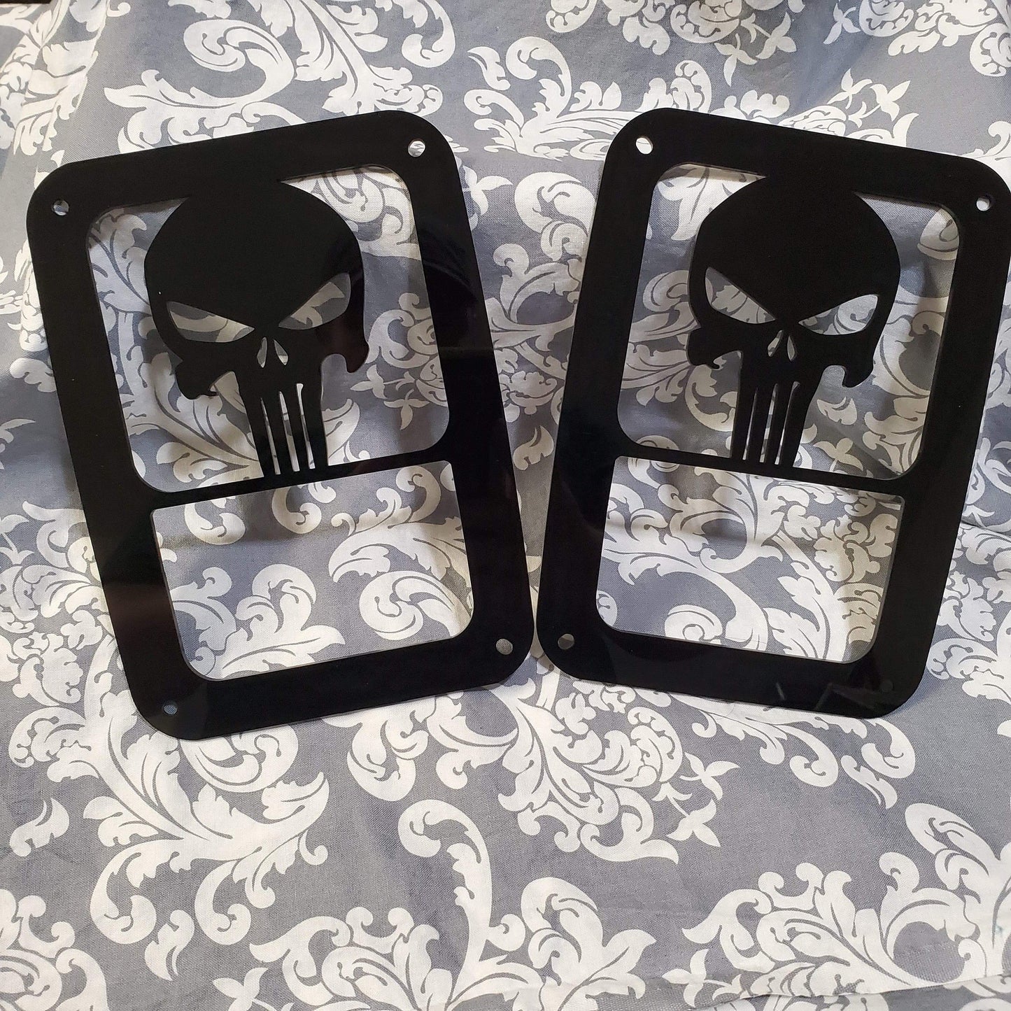Punisher Tail Light Covers, Set