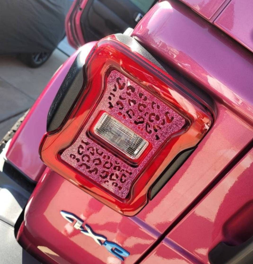 Cheetah Tail Light Covers, Set