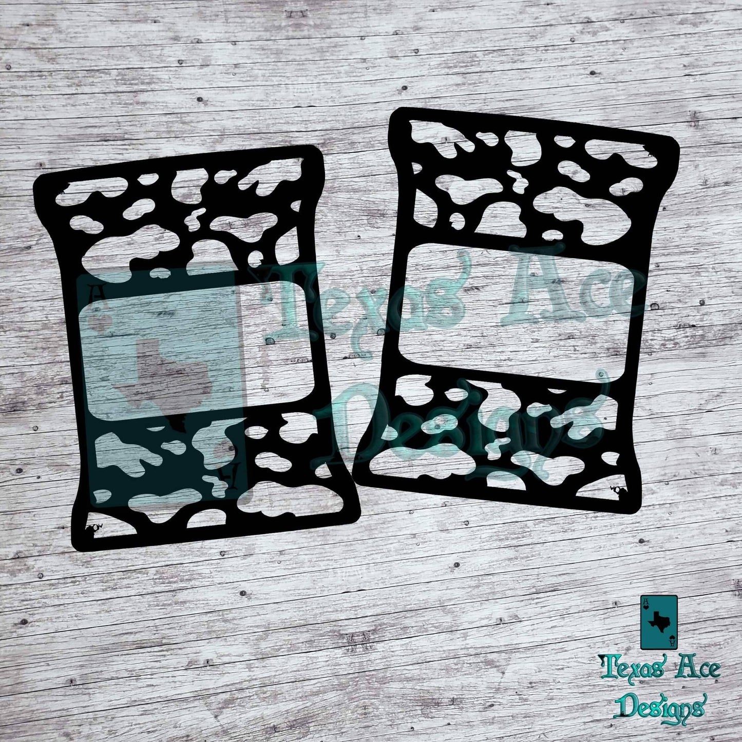 Cow Print Tail Light Covers, Set