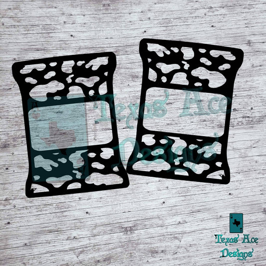 Cow Print Tail Light Covers, Set