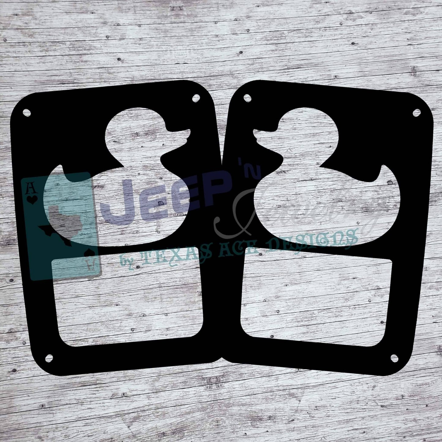 Duck Duck Tail Light Covers, Set