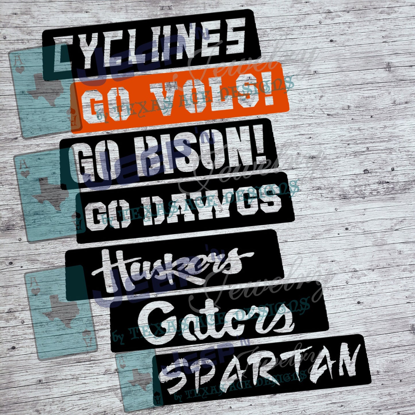 Custom Collegiate Third Brake Light Cover