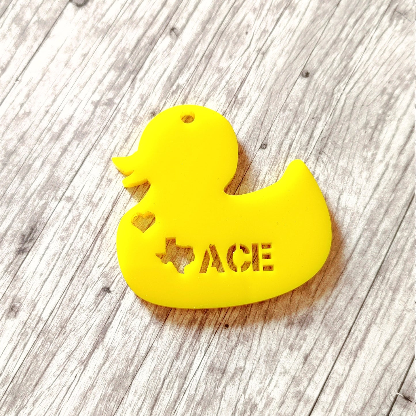 Personalized Duck Keyring