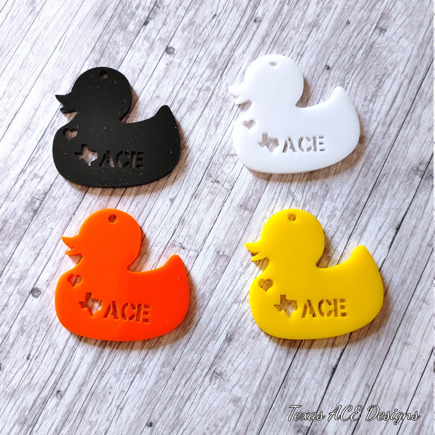 12 Pack of Single Color Ducks