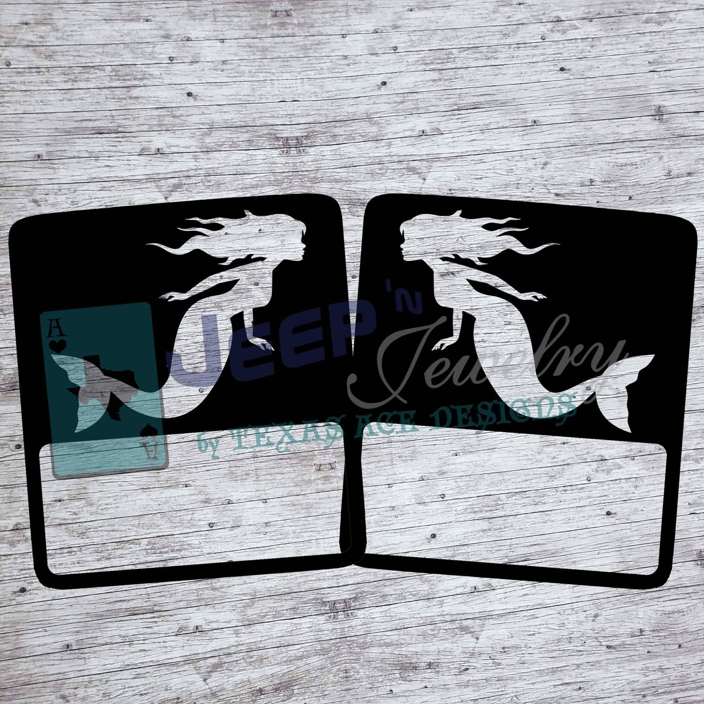 Swimming Mermaid Tail Light Covers, Set
