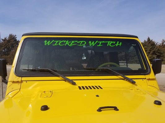 SINGLE Color Windshield Banner Decal