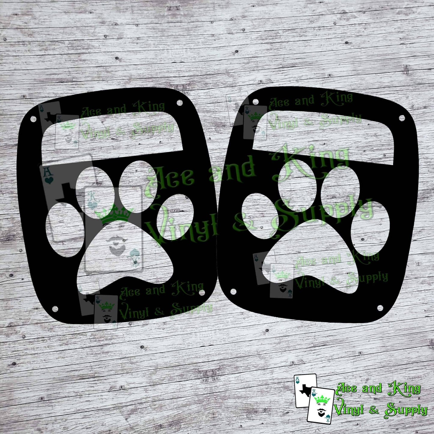 Paw Tail Light Covers, Set