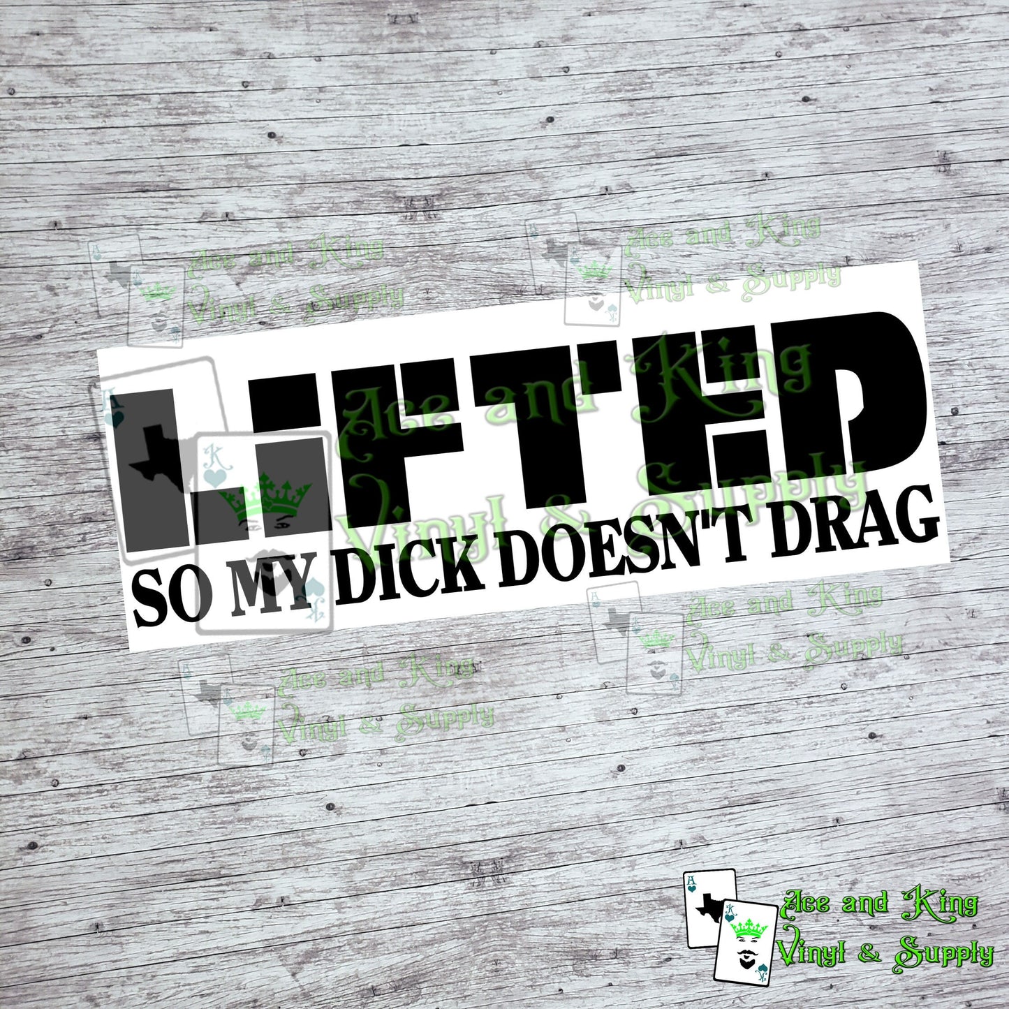 Lifted Doesn't Drag Decal