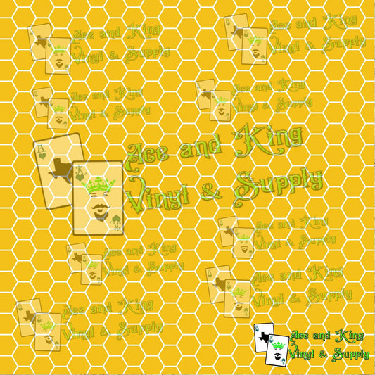 NEW LOW PRICE! 12"x12" Honeycomb Printed Vinyl Sheet