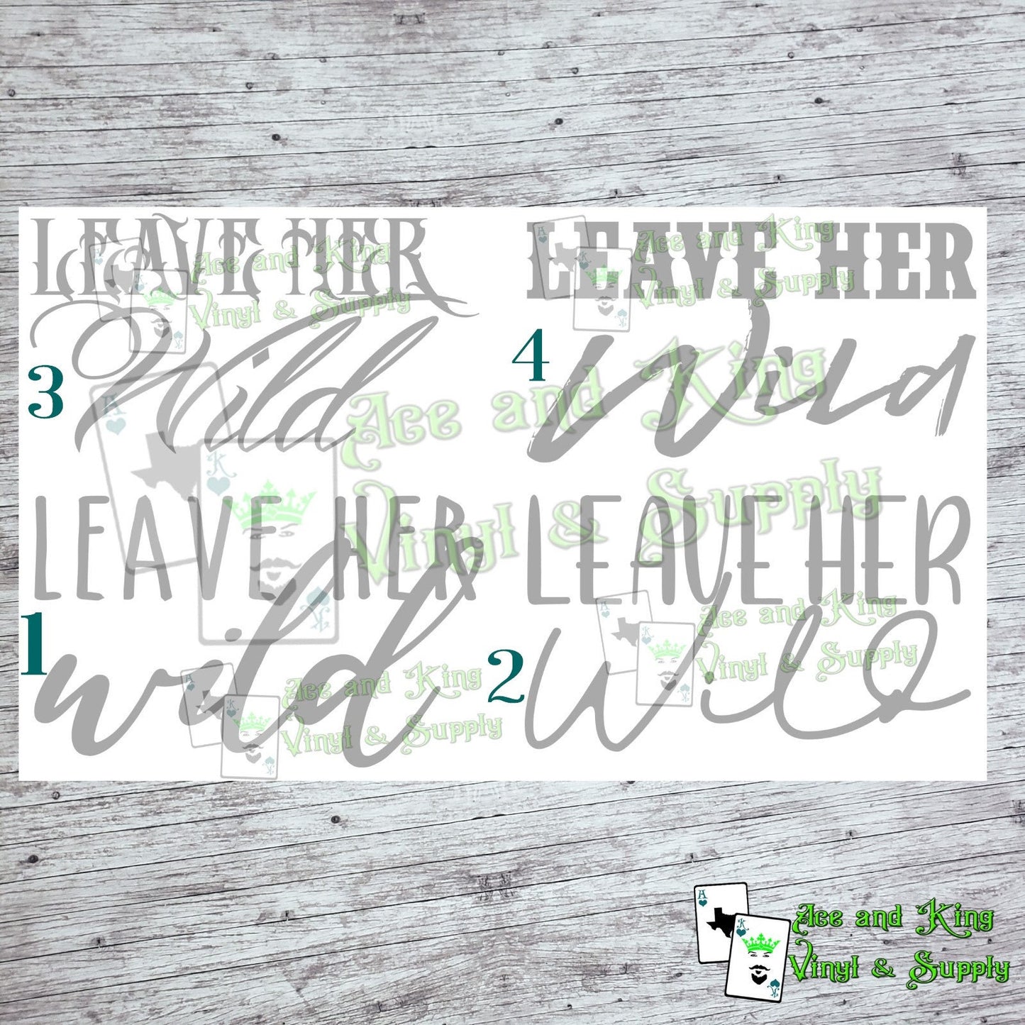 Leave Her Wild Decal