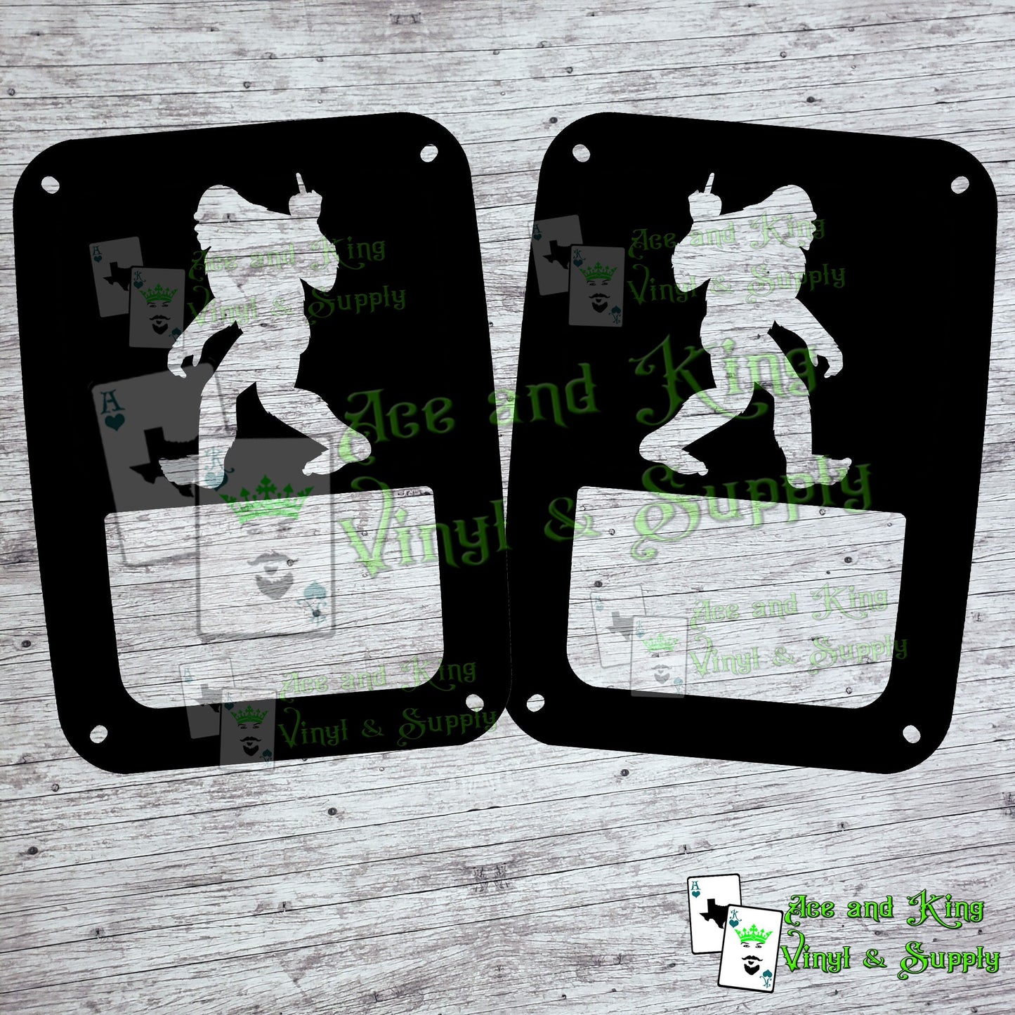 Bad Bigfoot Tail Light Covers, Set