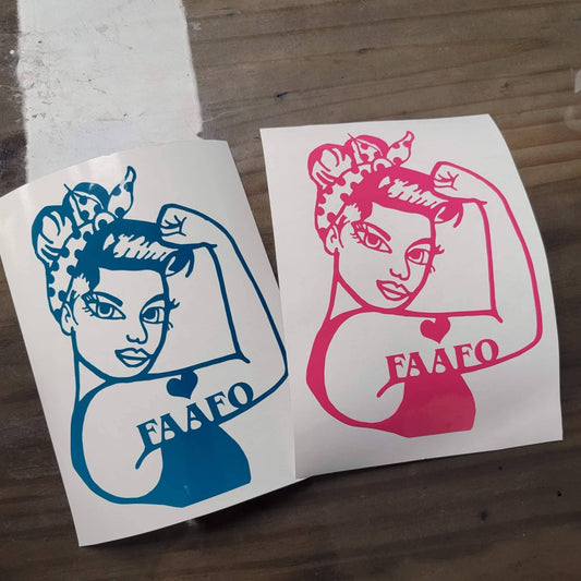 FAAFO Rosie Single Decal, FREE SHIPPING!