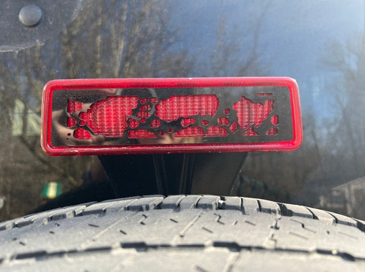 Cow Print Third Brake Light Cover