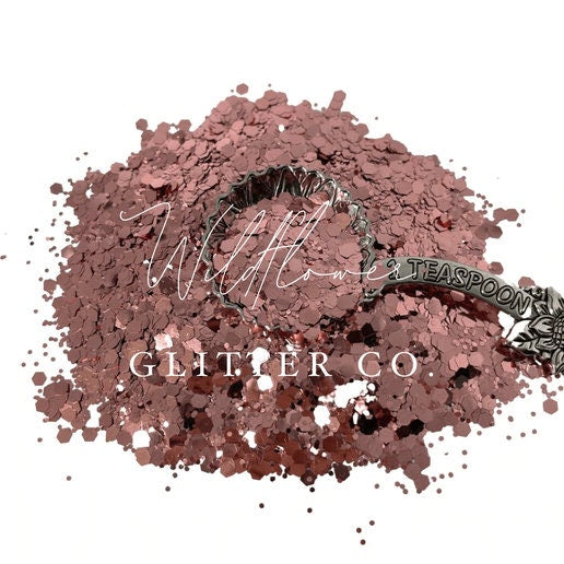 Rose Gold Glitter 2oz - Garden Blend.