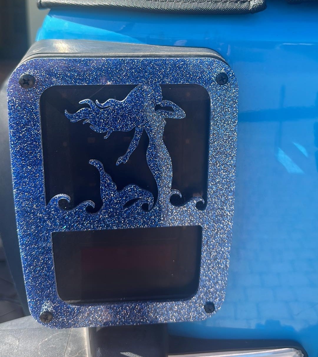 Mermaid Wave Tail Light Covers, Set