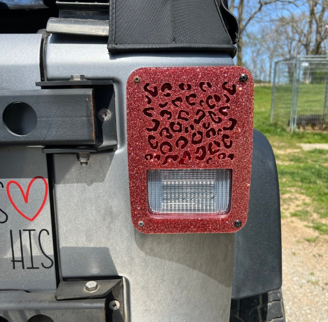 Cheetah Tail Light Covers, Set