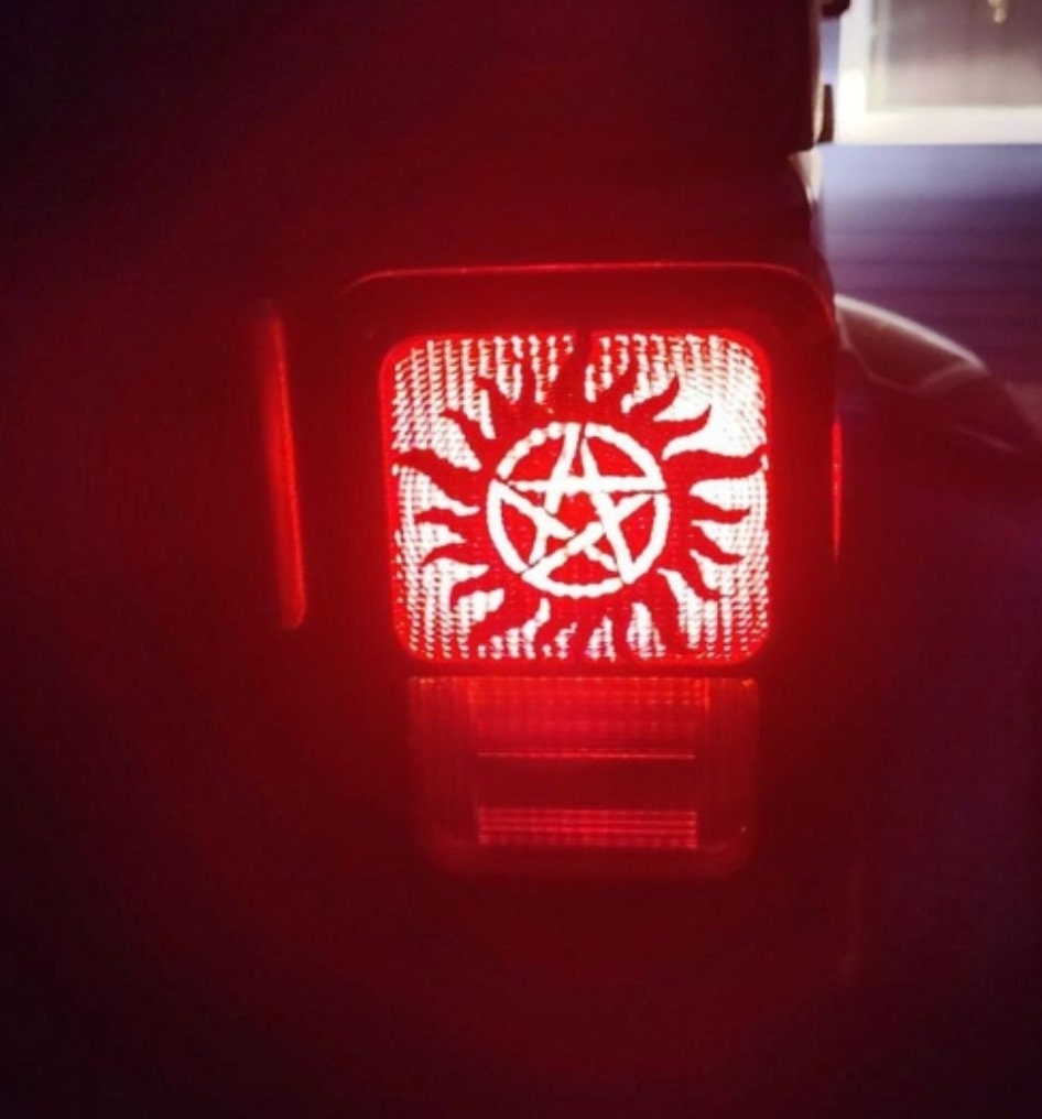 Supernatural Anti-Possession Symbol Tail Light Covers, Set