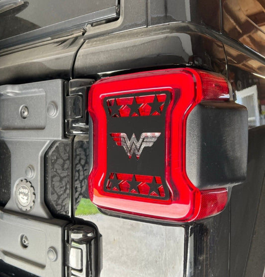 Wonder Woman Tail Light Covers, Set