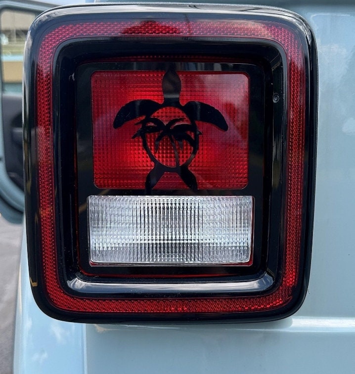 Turtle Palm Tail Light Covers, Set