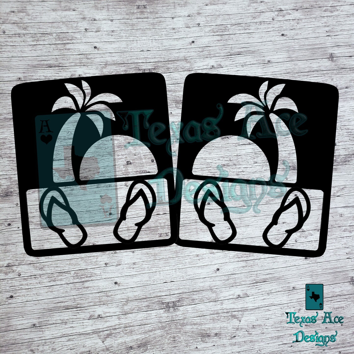 Sunny Flip Flops Tail Light Covers, Set