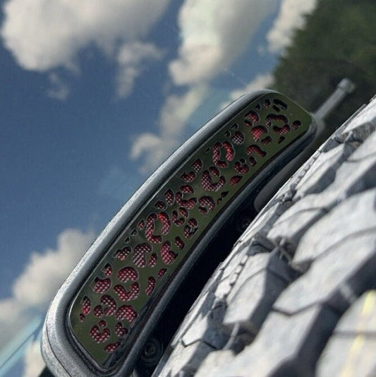 Cheetah Print Third Brake Light Cover, Fits Ford Bronco curved only