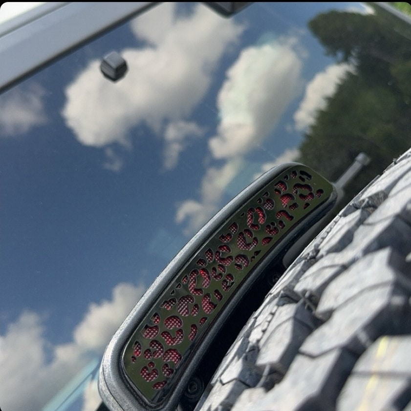 Cheetah Print Third Brake Light Cover