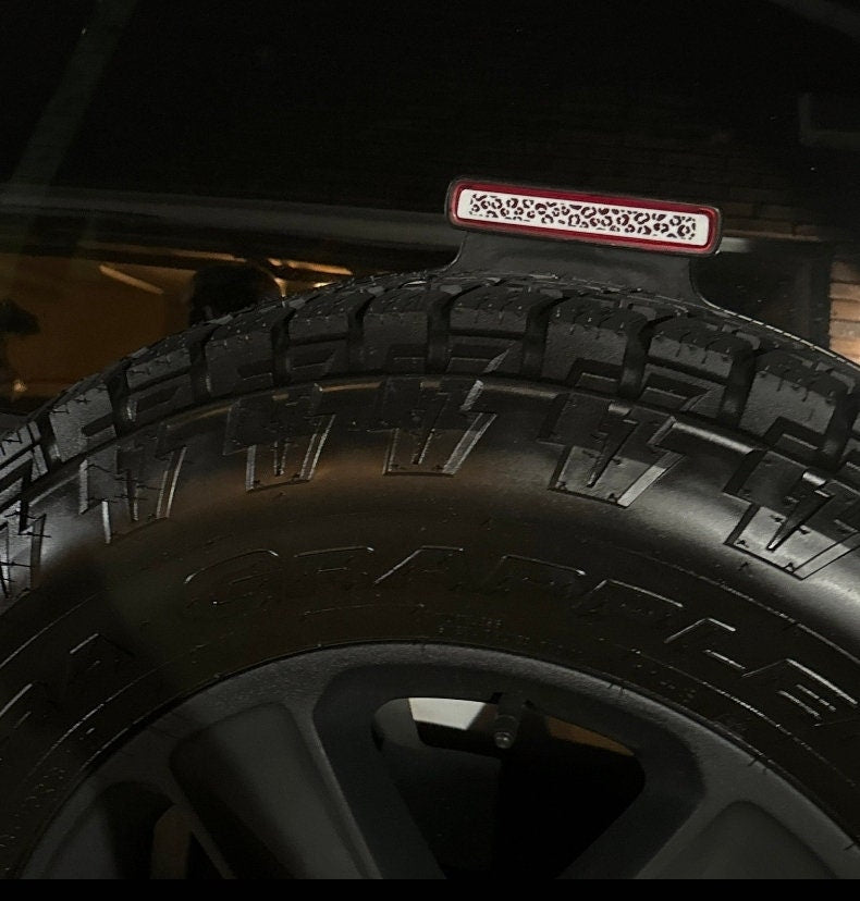 Cheetah Print Third Brake Light Cover