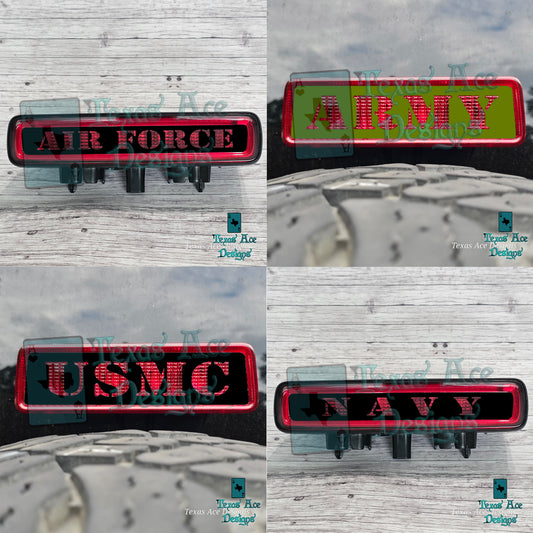 Military Themed Third Brake Light Cover, Customizable