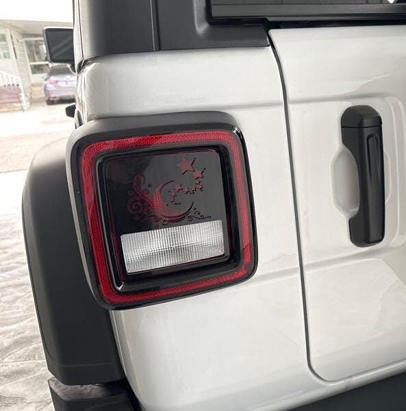Moon and Stars Tail Light Covers, Set
