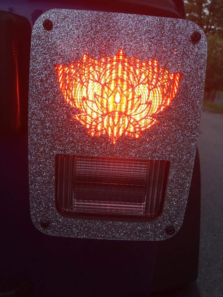 Lotus Flower Tail Light Covers, Set
