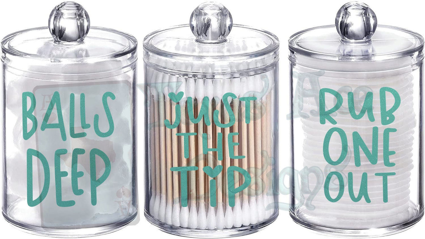 Bathroom Organizer DECALS Only, Set of 8