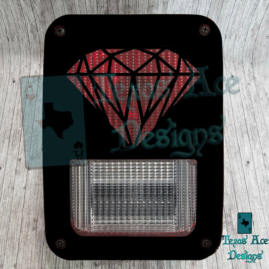 Diamond Tail Light Covers, Set